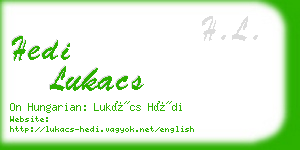 hedi lukacs business card